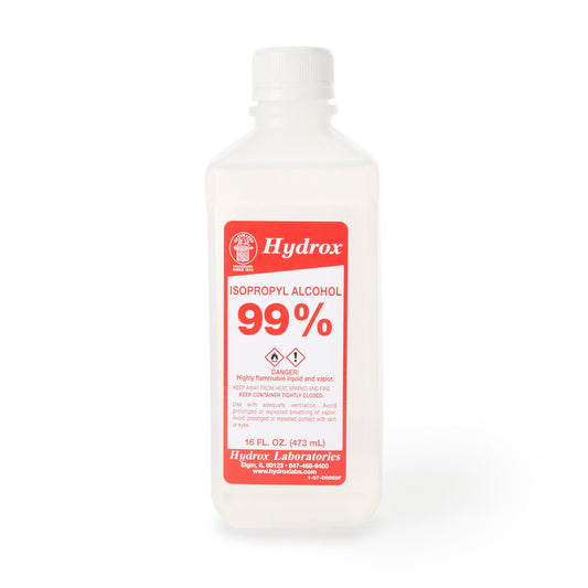 Hydrox 99% Isopropyl Alcohol for Technical Use, 16-ounce bottle