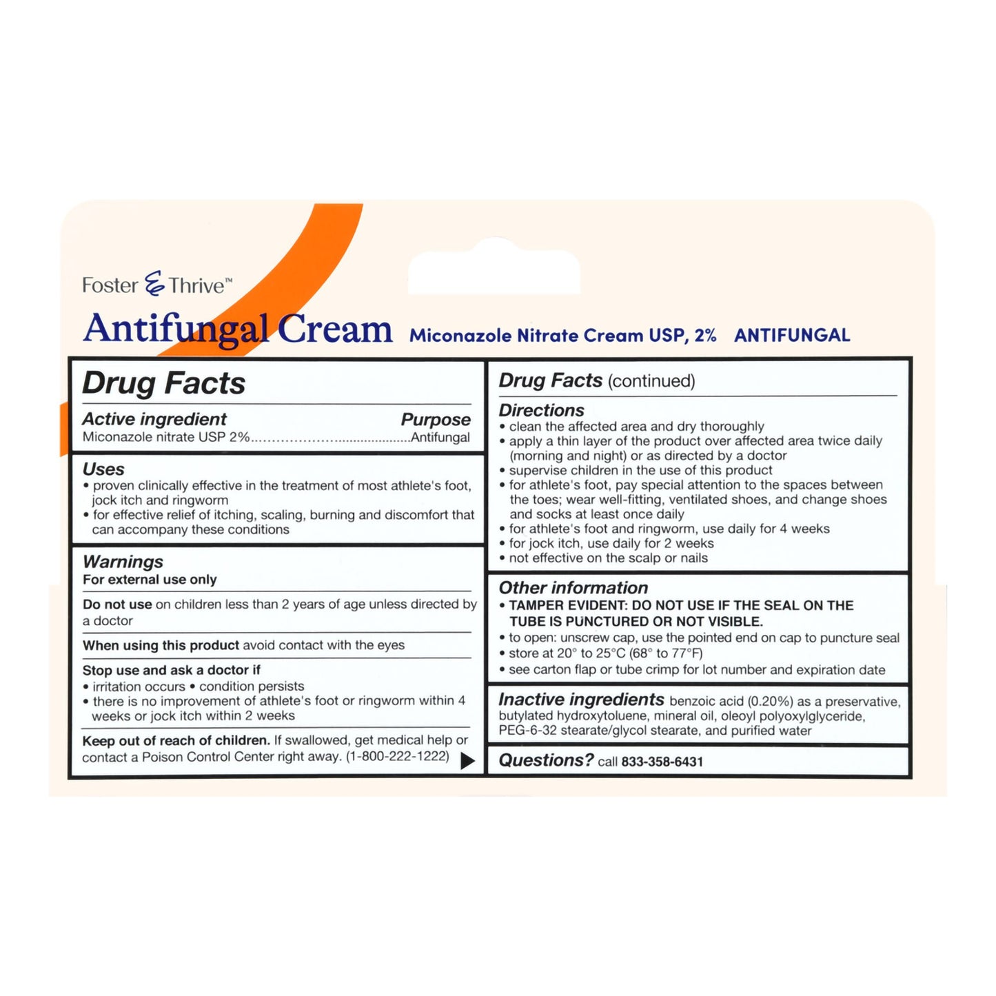 Foster & Thrive™ Antifungal Cream Miconazole Nitrate 2%