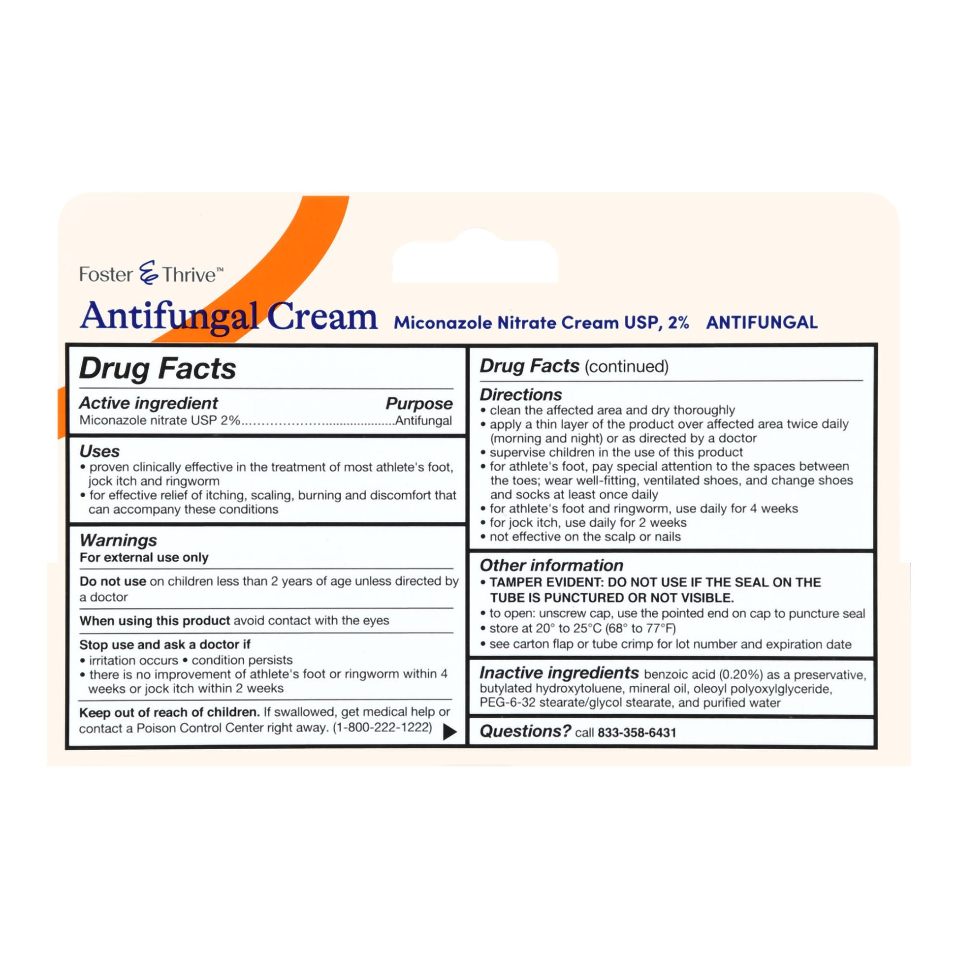Foster & Thrive™ Antifungal Cream Miconazole Nitrate 2%