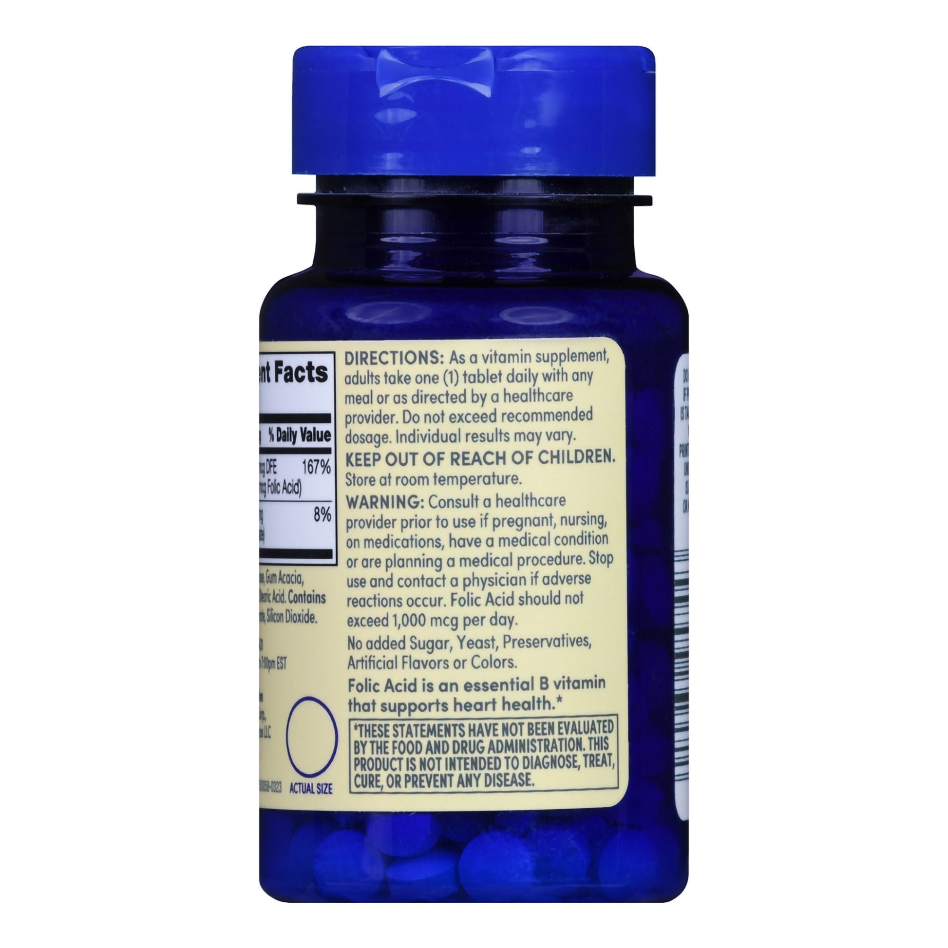 Foster & Thrive™ 400 mcg Folic Acid Tablets