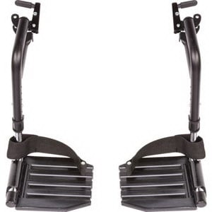 Invacare Swingaway Hemi Footrests with Aluminum Footplate