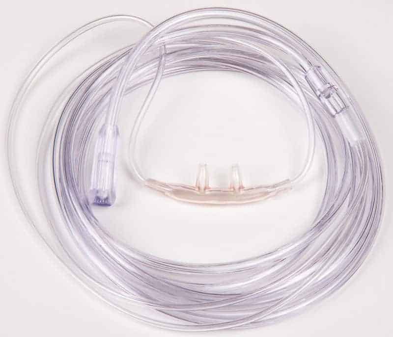Adult Nasal Cannula Clear Lightweight with 7â€² Tubing